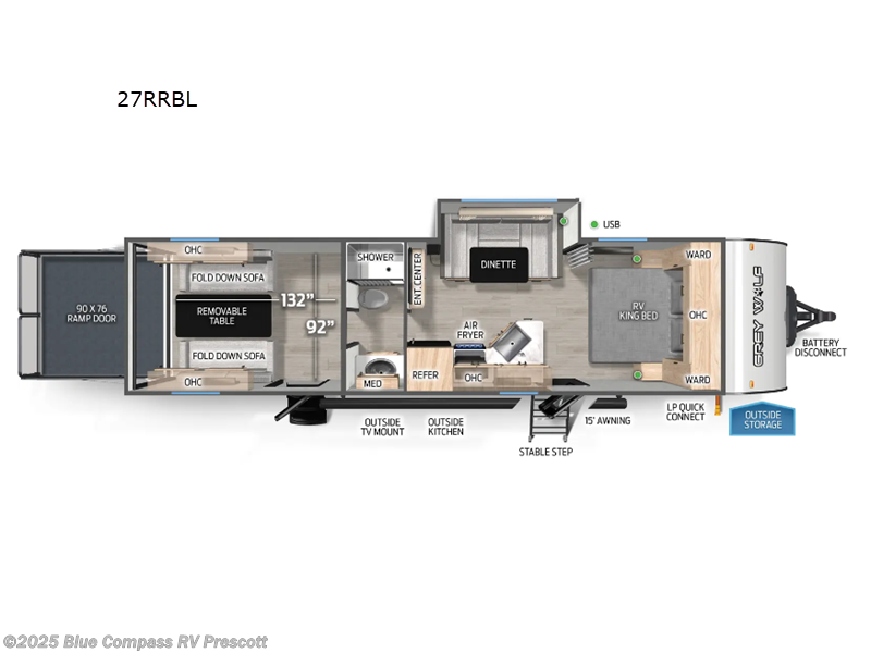 New 2025 Forest River Cherokee Grey Wolf Black Label 27RRBL available in Prescott, Arizona