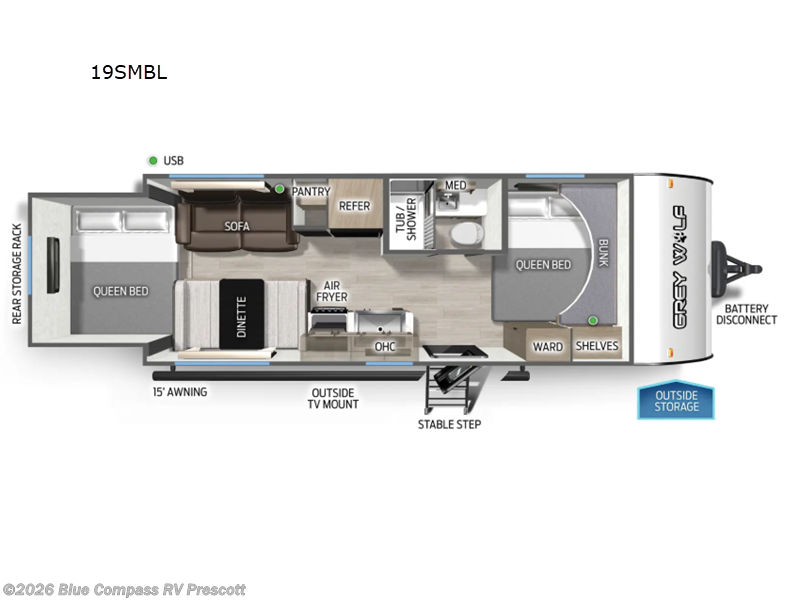 New 2026 Forest River Cherokee Grey Wolf Black Label 19SMBL available in Prescott, Arizona