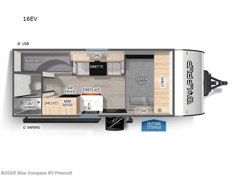 New 2026 Forest River Cherokee Wolf Pup 16EV available in Prescott, Arizona
