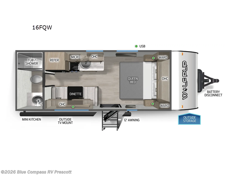 New 2026 Forest River Cherokee Wolf Pup 16FQW available in Prescott, Arizona