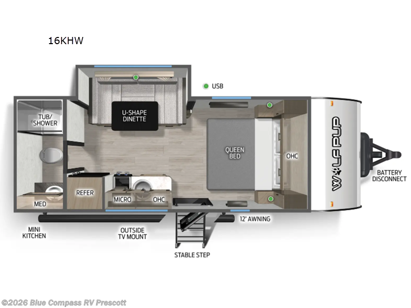 New 2026 Forest River Cherokee Wolf Pup 16KHW available in Prescott, Arizona