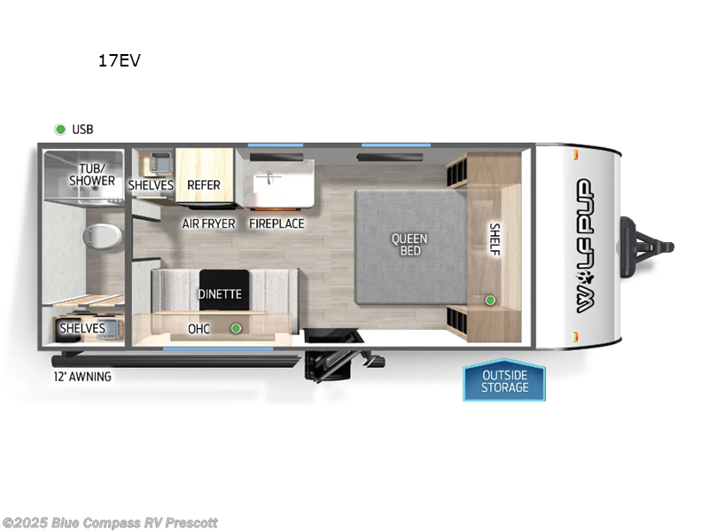New 2025 Forest River Cherokee Wolf Pup 17EV available in Prescott, Arizona