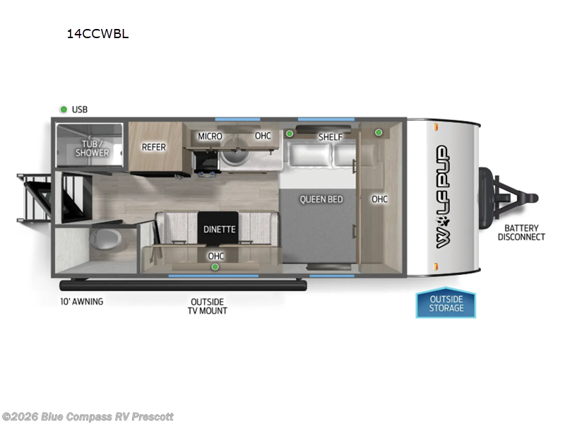 New 2026 Forest River Cherokee Wolf Pup Black Label 14CCWBL available in Prescott, Arizona