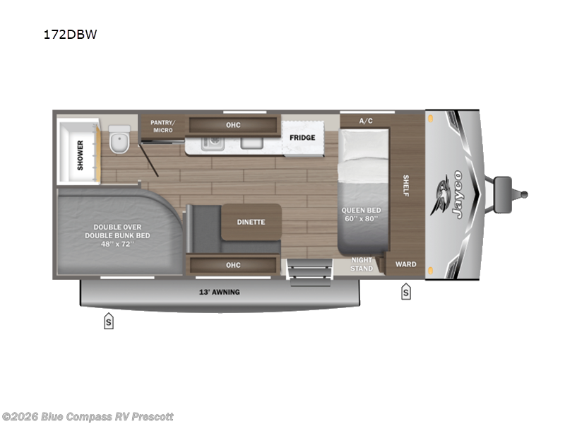 New 2026 Jayco Jay Flight SLX 172DBW available in Prescott, Arizona