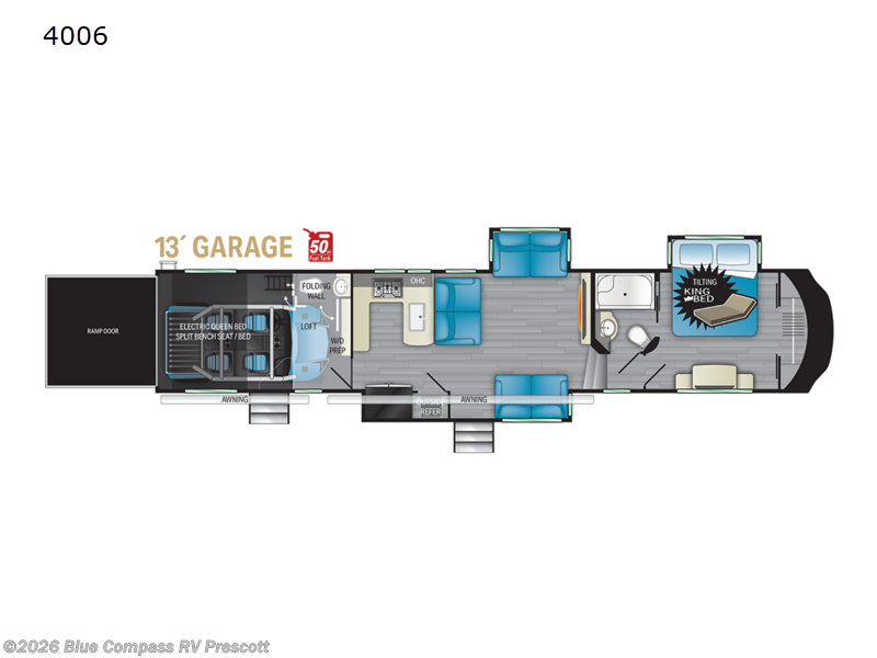 Used 2021  Heartland Cyclone 4006 by Heartland from Blue Compass RV Prescott in Prescott, AZ